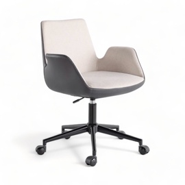 Krēsls Kalune Design Dora, 77 x 60 x 62 cm, antracīta/krēmkrāsa