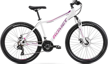Велосипед горный Romet Jolene 6.2, 26 ″, 17" рама, белый/розовый