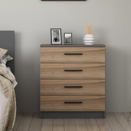 Kummut Kalune Design Kale 4924, pähklipuu, 42 x 70 cm x 79 cm