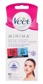 Vaško juostelės depiliacijai Veet Minima Easy-Gel Wax Strip, 20 vnt.