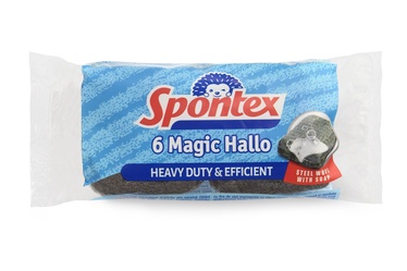 Küürimissvamm Spontex 6 Magic Hallo, must, 6 tk