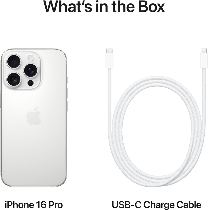 Mobiiltelefon Apple iPhone 16 Pro, 256 GB, white titanium