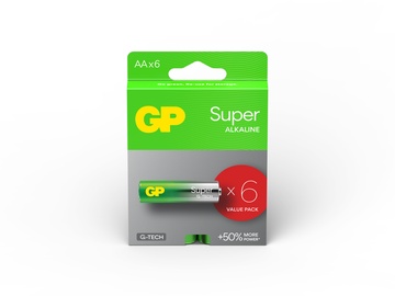 Elementai GP GPPCA15AS609, AA, 1.5 V, 6 vnt.