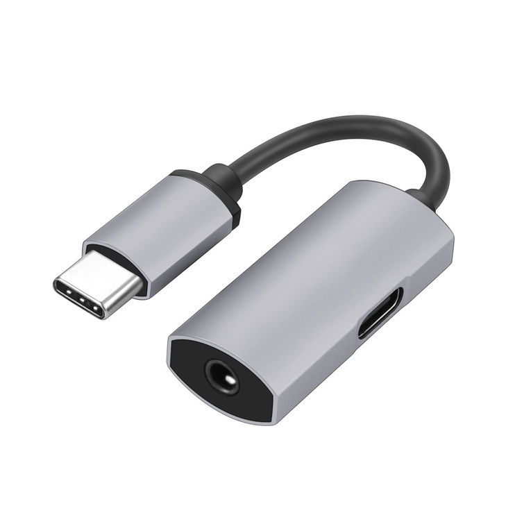 Adapter Platinet PMMAC35 USB Type-C, USB-C, 0.15 m, hõbe/must