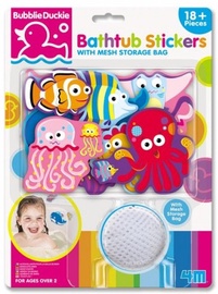 Vannas rotaļlieta 4M Bubblie Duckie Bathtub Stickers Sea Life, 18 gab.