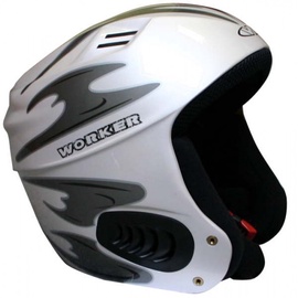 Kiiver Worker Vento, valge/must, S (55-56 cm)