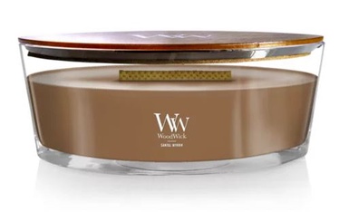 Свеча, ароматическая WoodWick Ellipse Santal Myrrh, 60 - 100 час, 453.6 г, 92 мм x 121 мм