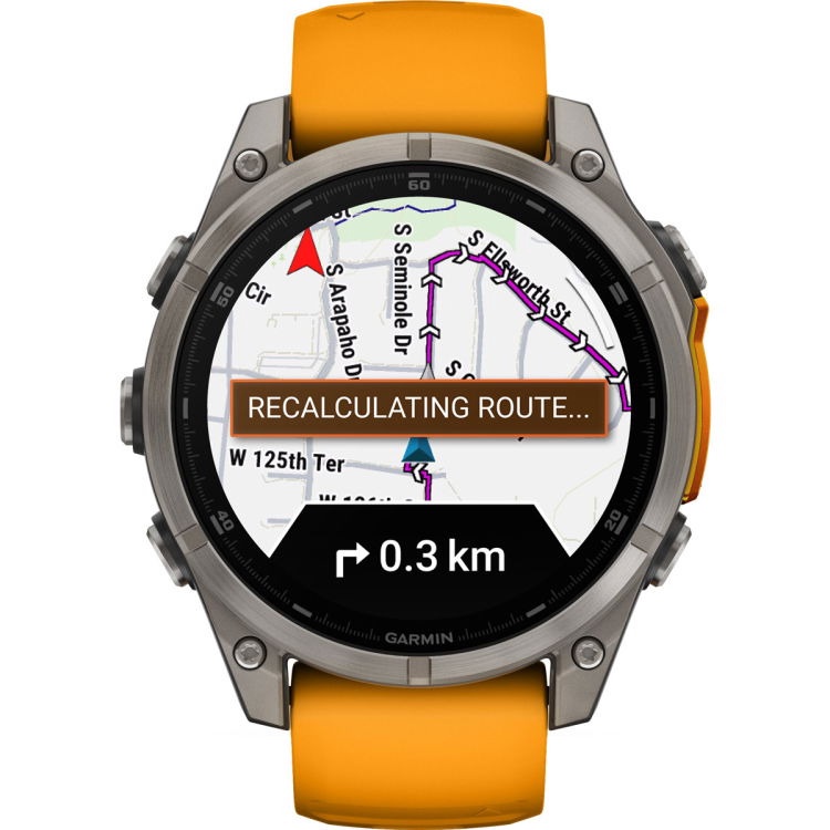Viedais pulkstenis Garmin Fenix 8 47mm Amoled 010-02904-11, sudraba