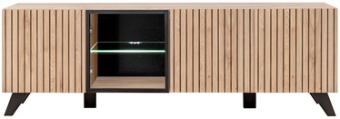 TV-laud ASM Liam, must/hele pruun, 45 cm x 160 cm x 52 cm