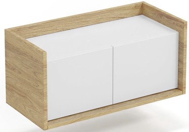 Шкафчики Mobius 2D, белый/ореховый, 41 см x 78 см x 36 см