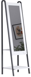 Prieškambario lentyna Kalune Design Dali DEC0144, balta/juoda, 35 cm x 44 cm x 170 cm