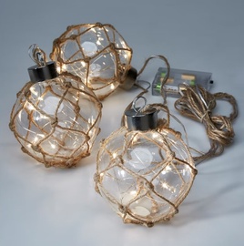 LED virtene - bumbas Cello, 1 m, silti balta