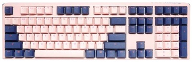 Klaviatūra Ducky One 3 Fuji One 3 Fuji Cherry MX Speed Silver Anglų (US), mėlyna/rožinė