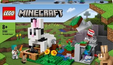 Konstruktor LEGO Minecraft Jänesetalu 21181, 340 tk