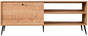 TV staliukas Kalune Design Zevait, juodas/ąžuolo, 138 cm x 30 cm x 55 cm