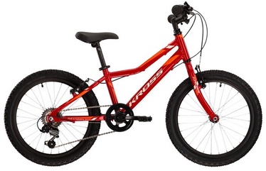 Велосипед Kross KRHEM120X11M003558, юниорские, красный, 20″