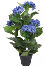 Mākslīgie ziedi puķu podā, hortenzija VLX Hydrangea, zila, 60 cm
