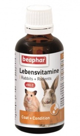 Витамины для грызунов Beaphar Lebensvitamine, для кроликов/для мышей/для крыс