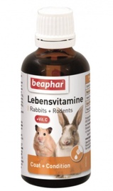 Vitamīni grauzējiem Beaphar Lebensvitamine, trušiem