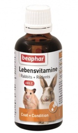 Vitaminai graužikams Beaphar Lebensvitamine, triušiams/pelėms/žiurkėms