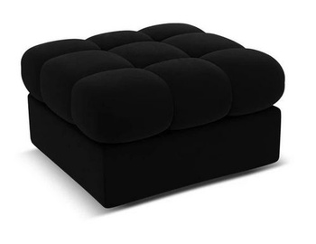 Pufs Micadoni Home Justin Velvet, melna, 60 cm x 60 cm x 38 cm