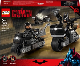 Konstruktors LEGO® DC Batman™: Batman™ un Selina Kyle™ pakaļdzīšanās ar motocikliem 76179, 149 gab.