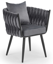 Atzveltnes krēsls Avatar 2, melna/pelēka, 67 cm x 55 cm x 77 cm
