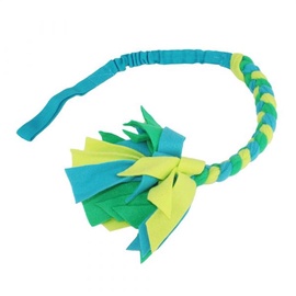 Rotaļlieta sunim Trixie Bungee Tugger 34704, 85 cm, zila/dzeltena/zaļa