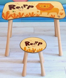 Lastetoa komplekt Kalune Design PSTE09-SET, kollane/oranž/puu