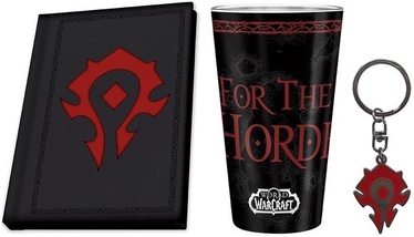 Rinkinys ABYstyle World Of Warcraft Horde, juoda/raudona, 3 vnt., 400 ml