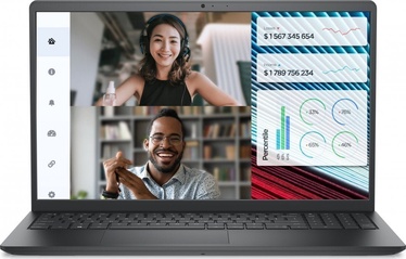 Ноутбук Dell Vostro 3520, Intel® Core™ i5-1235U, 8 GB, 512 GB, 15.6 ″, Intel Iris Xe Graphics, черный
