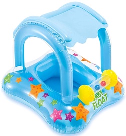 Piepūšams riņķis RoGer Baby Float With Sunshade Canopy RO-FLOAT-BL, zila, 660 mm