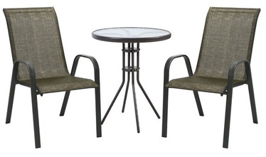 Välimööbli komplekt Home4you Dublin K119282, pruun, 2 istekohta