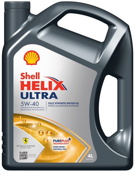 Auto mootoriõli Shell Helix Ultra 5W - 40, sünteetiline, 4 l