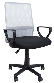 Офисный стул Home4you Belinda, 59 x 56 x 86.5 - 98.5 см, черный/серый