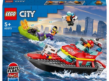 Конструктор LEGO® City Спасательный пожарный катер 60373, 144 шт.