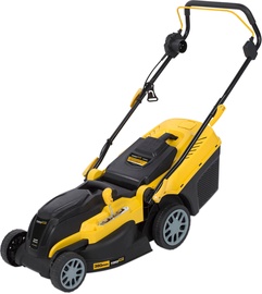 Электрическая газонокосилка Powerplus POWXG6251, черный/желтый, 1600 Вт (поврежденная упаковка)