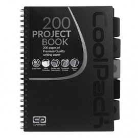 Užrašų knygelė CoolPack Spiral Note Book 94122CP, langeliais, A5, 200 lapų