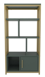 Полка Kalune Design Valero 875ZNA4569, золотой/зеленый, 29.6 см x 60 см x 120 см