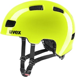 Велосипедный шлем подростковые Uvex HLMT 4, черный/желтый, 51-55 см