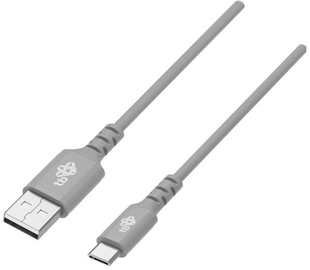 Kabelis TB Quick Charge, 1x USB Type-C/1 x USB Type-A, 2 m, pelēka