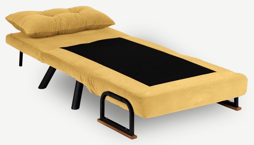 Grīdas dīvāngultas Hanah Home Sando 1-Seat, dzeltena, 78 x 60 x 78 cm