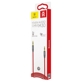 Juhe Baseus Yiven Aux Jack 3.5mm To 3.5mm Stereo Audio 1.5m Cable Red/Black