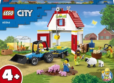 Конструктор LEGO® City Ферма и амбар с животными 60346, 230 шт.