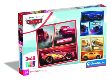Pusle Clementoni 3x48 CARS 25305, 32 cm x 22 cm, 144