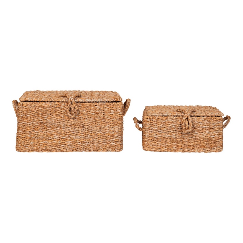 Korvide komplekt, esemete hoidmiseks House Nordic Bogra, liivakarva pruun, 40 x 28 x 20 cm