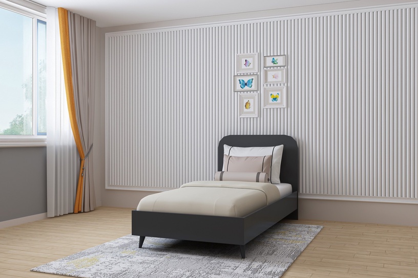 Комплект мебели для спальни Kalune Design Lavinia 004, комнатные, антрацитовый