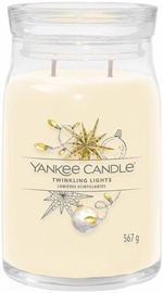 Svece, aromātiskā Yankee Candle Signature Twinkling Lights, 60 - 100 h, 567 g, 157 mm x 93 mm