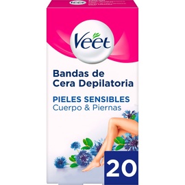 Полоски для депиляции Veet Easy-Gelwax Sensitive, 20 шт.