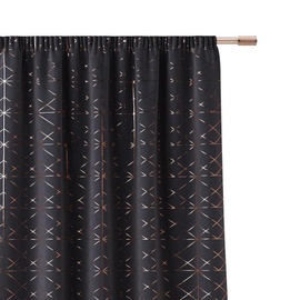 Päevakardin Room99 Glammy, kuldne/tumehall, 140 cm x 250 cm